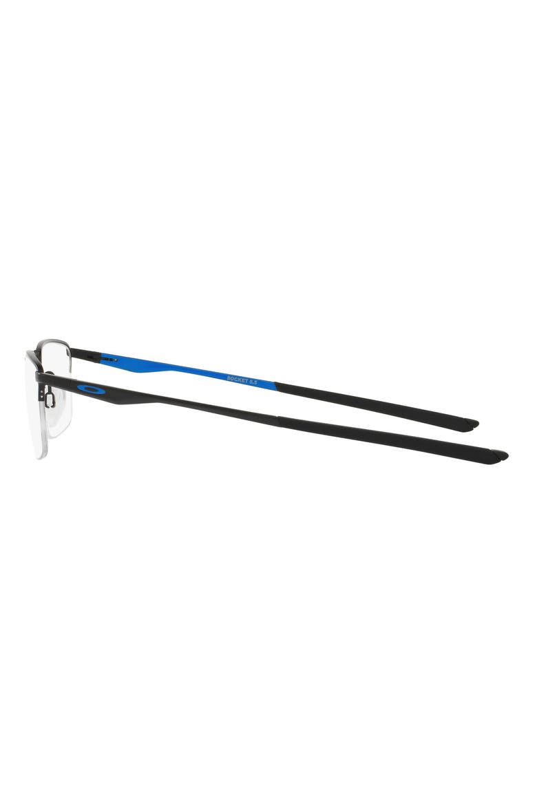 Socket 5.5 Cobalt Collection 54mm Semirimless Optical Glasses, Alternate, color, BLACK