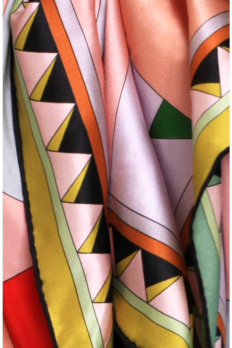 Double Sided Silk Scarf Of Color Recombination, Alternate, color, Pink