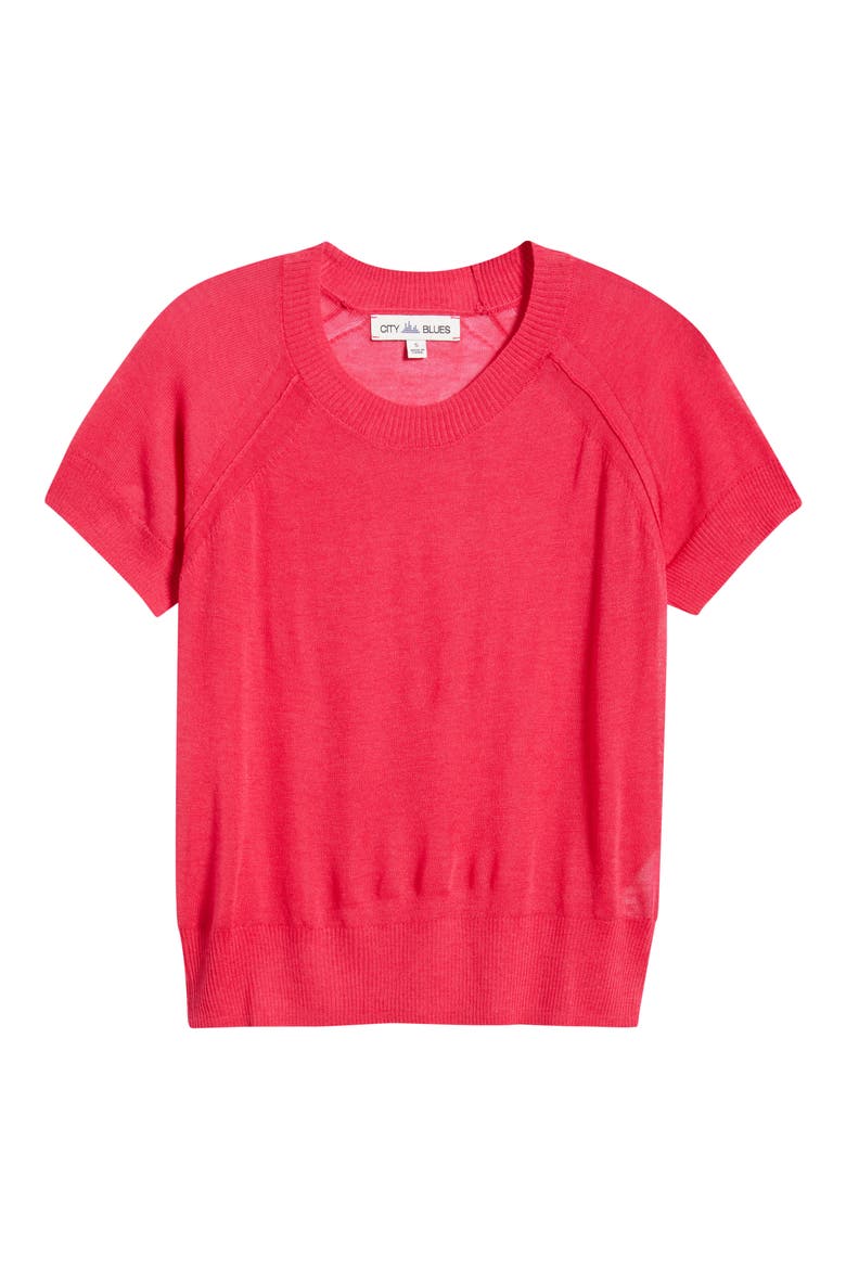 Short Sleeve Knit Shirt, Alternate, color, BRIGHT ROSE