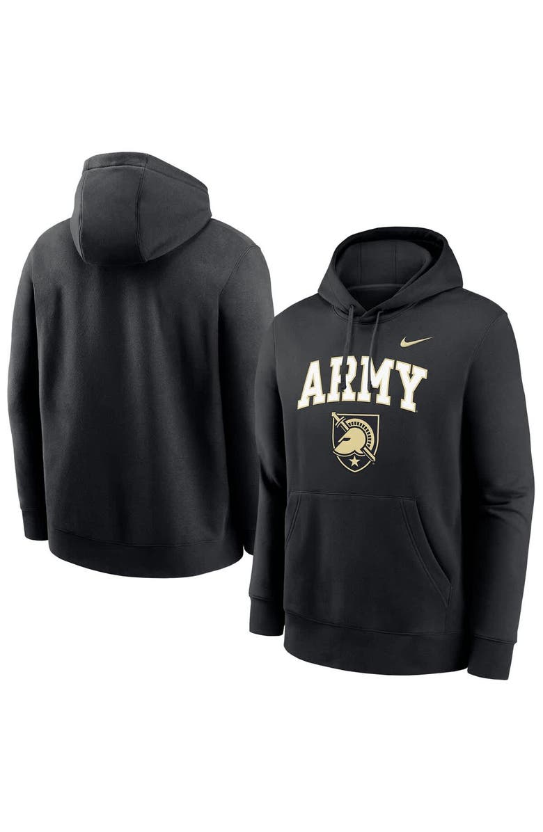 Nike Men's Nike Black Army Black Knights Club Pullover Hoodie, Main, color, Black