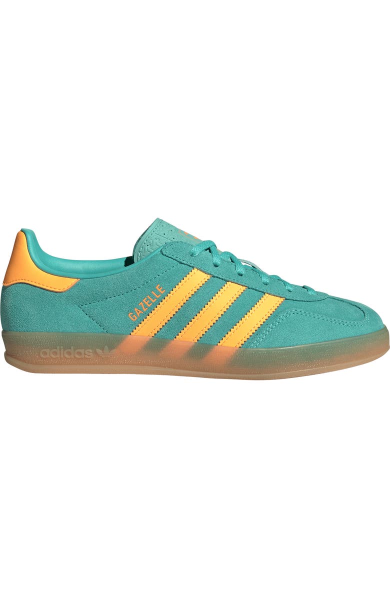 adidas Gazelle Indoor Sneaker, Alternate, color, Acid Mint/ Flash Orange/ Gum