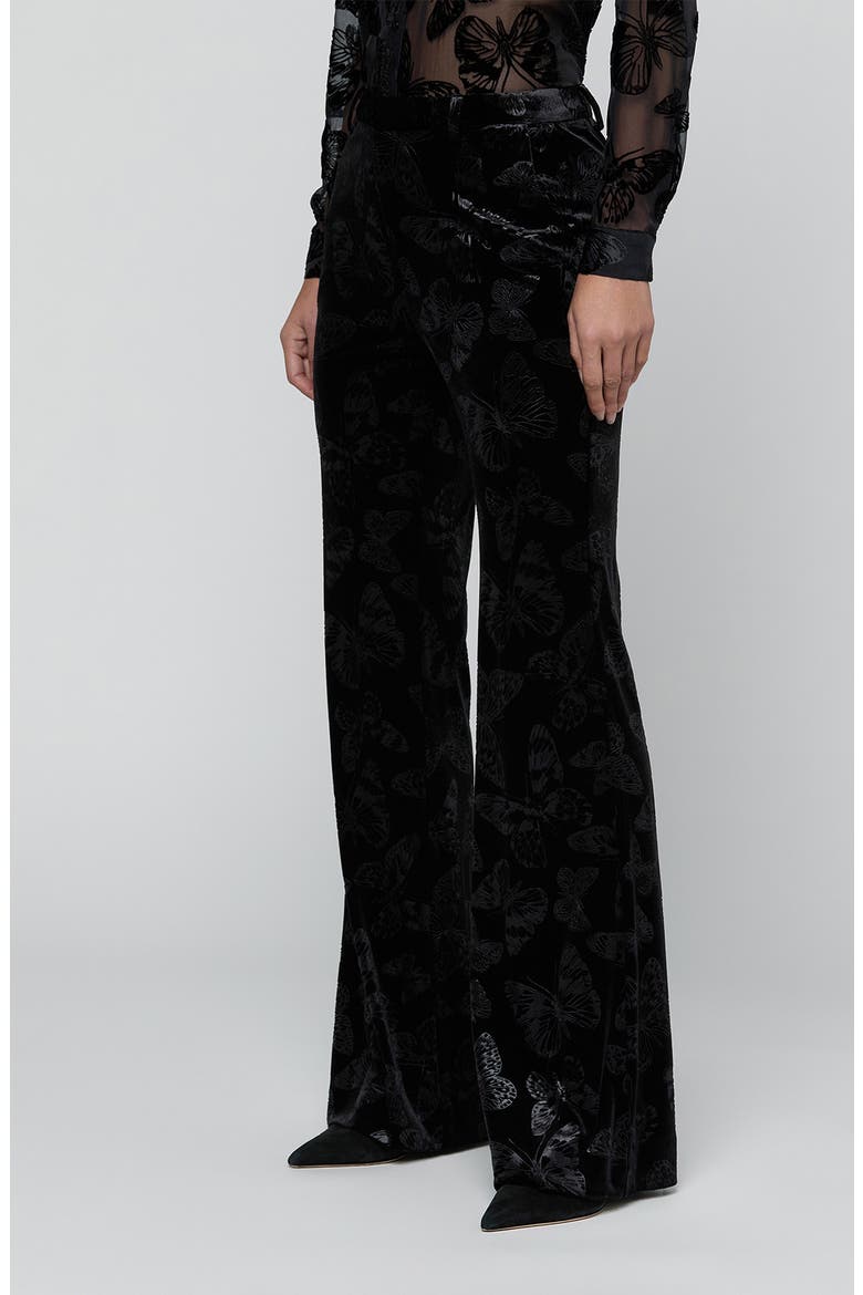 Frances Bootcut Trousers, Alternate, color, BLACK BUTTERFLY