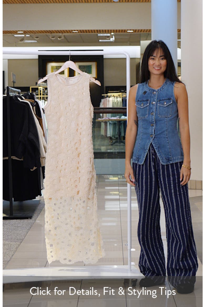 Pearl Floral Lace Midi Dress video