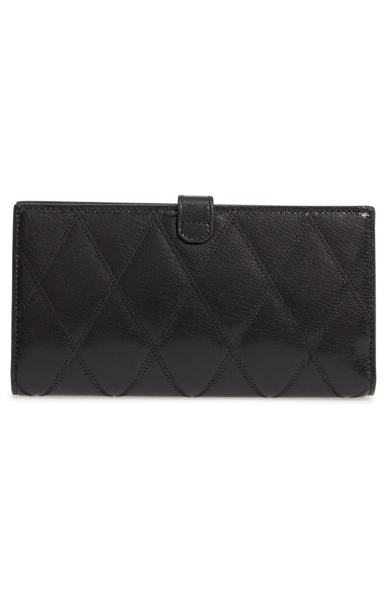 Givenchy GV3 Diamond Quilted Leather Wallet, Alternate, color,