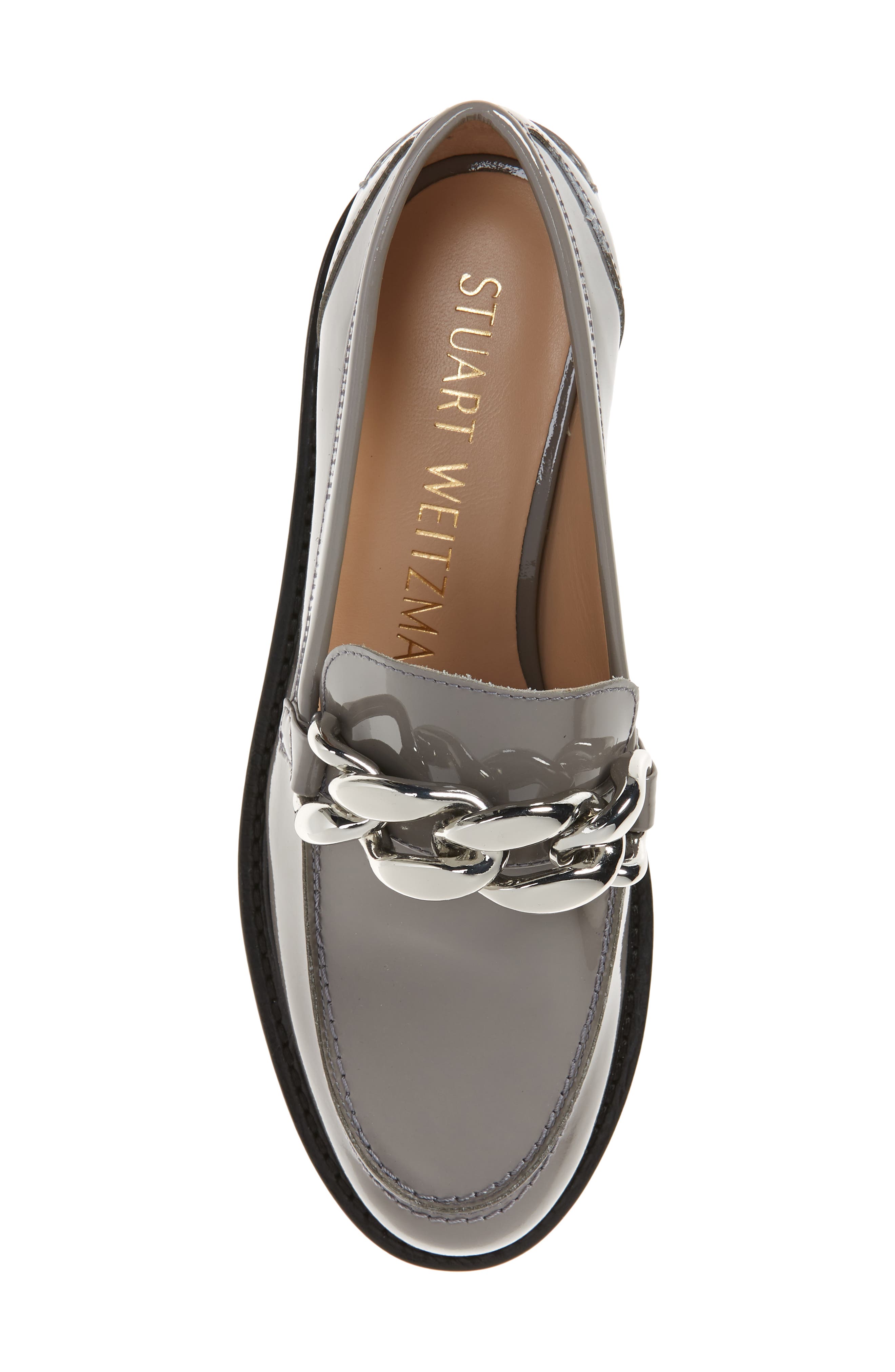 Mott Lift Chain Platform Loafer, Alternate, color, FLANNEL PATENT