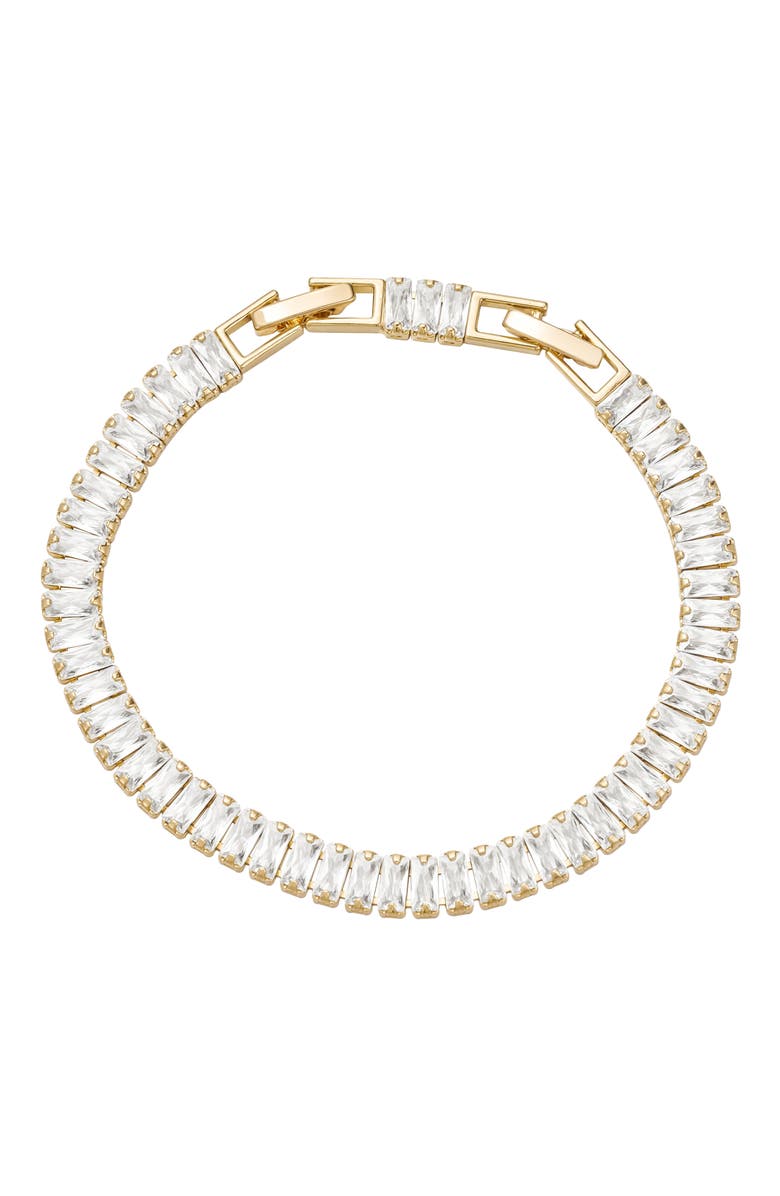 Untamed Petals Polly Tennis Bracelet, Main, color, Gold