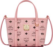 MCM X-Mini Toni Top-Zip Shopper in Visetos