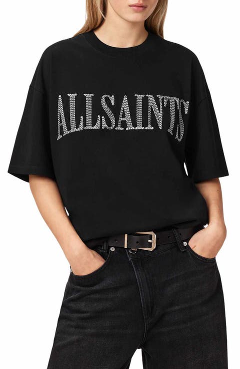 Etta Oversized Dash Embroidered Cotton T-Shirt