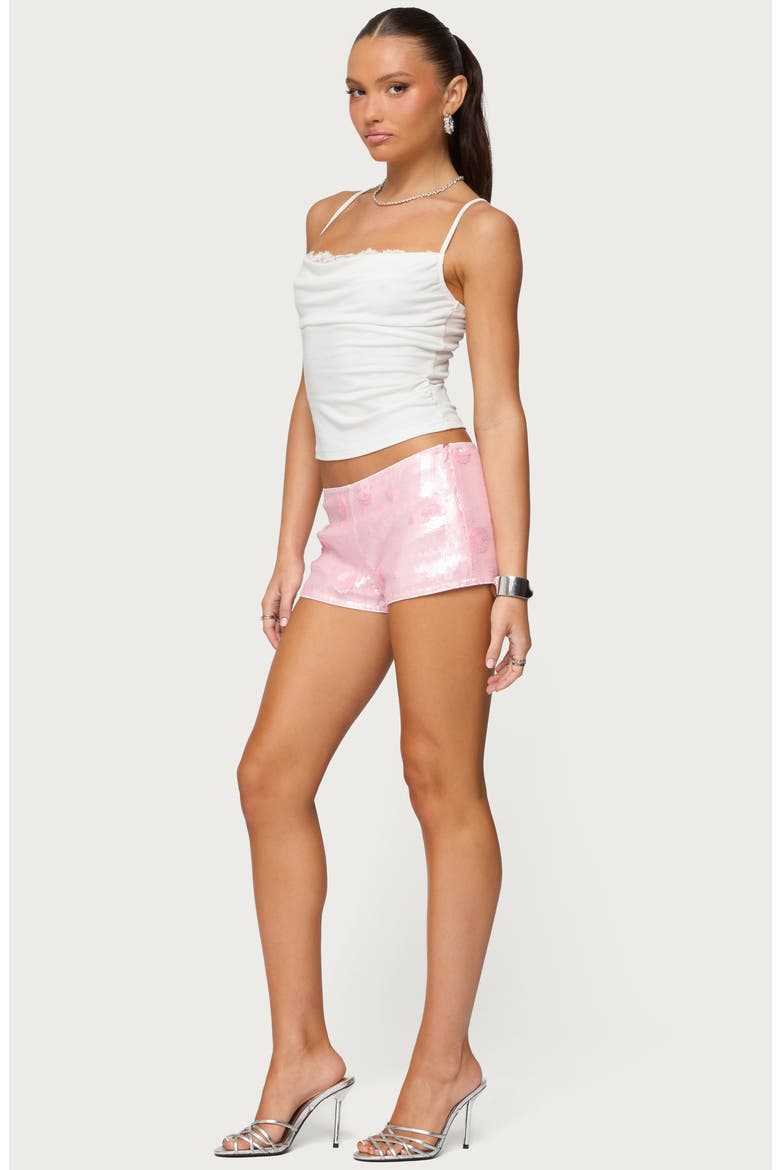 Bobbie Layered Cowl Neck Camisole, Alternate, color, WHITE
