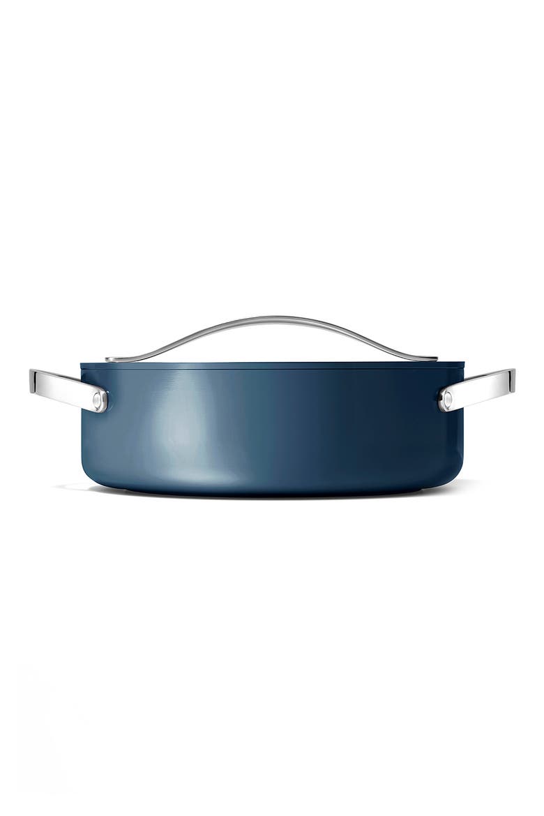 Nonstick Ceramic Rondeau Pan & Lid, Alternate, color, NAVY