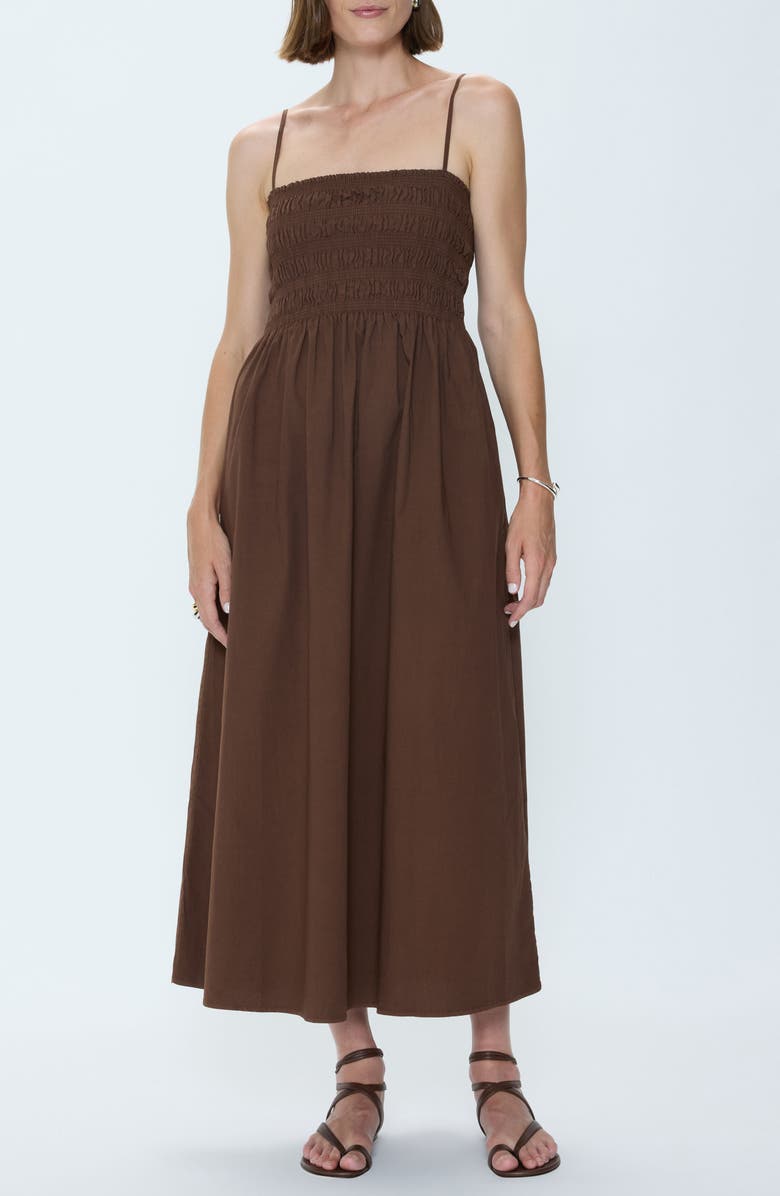 Pistola Bianca Maxi Sundress, Main, color, Bruna
