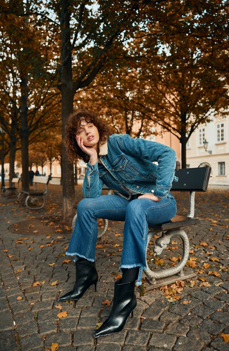 KanCan Reba High Rise Cropped Flare Jeans, Alternate, color, Medium Wash