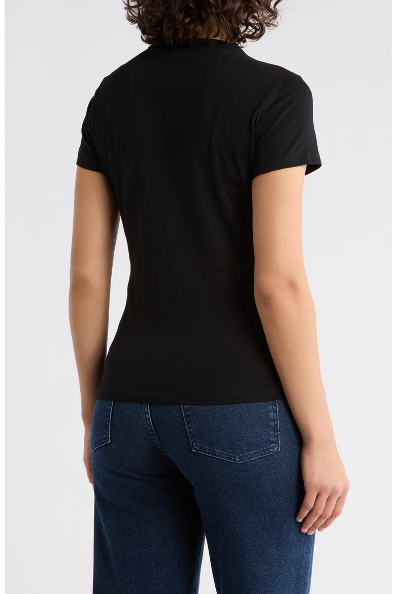 Rhinestone Embellished Short Sleeve T-Shirt, Alternate, color, BLK