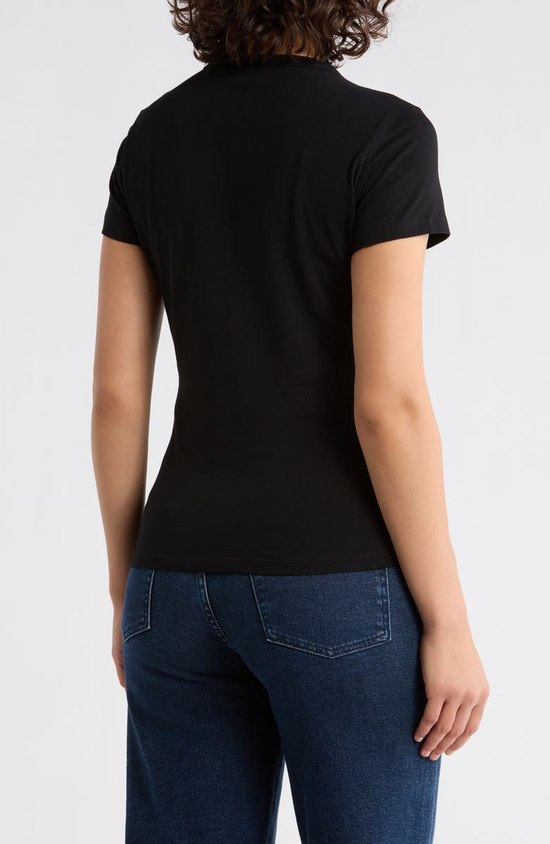 BOSS Orange Rhinestone Embellished Short Sleeve T-Shirt, Alternate, color, Black