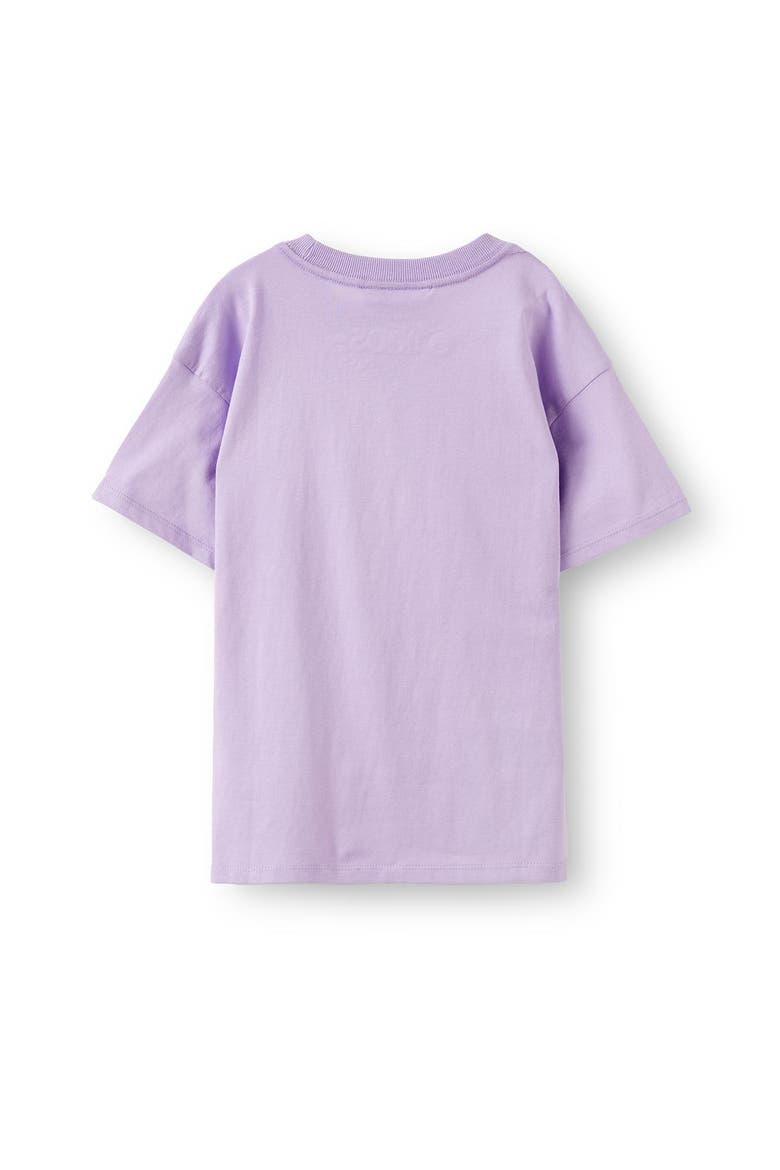 Kid's License Drop Shoulder Short Sleeve Tee, Alternate, color, Olivia Rodrigo Lilac Graphic