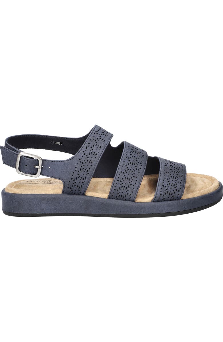 EASY STREET Link Laser Cut Slingback Sandal, Alternate, color, Navy