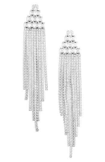 Tasha Crystal Fringe Statement Earrings