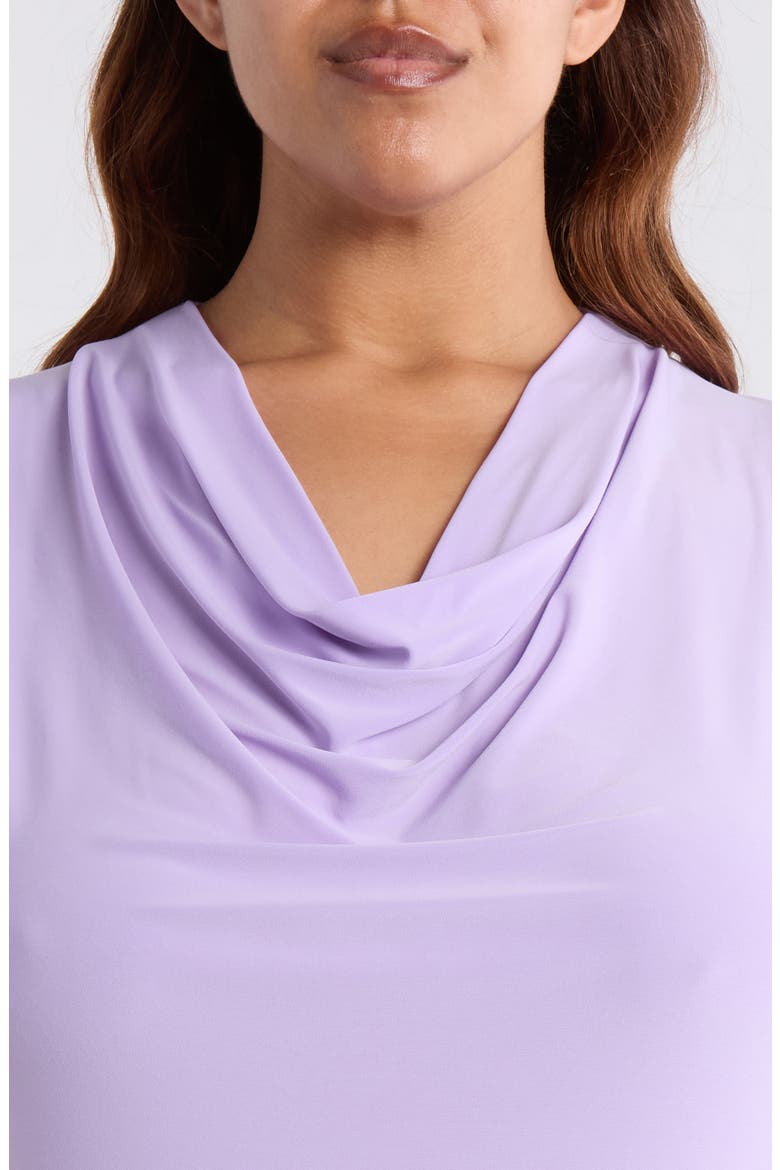 Cowl Neck Cap Sleeve Top, Alternate, color, LAVENDER MIST