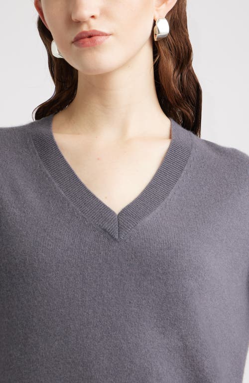 Nordstrom V-neck Cashmere Sweater In Gray