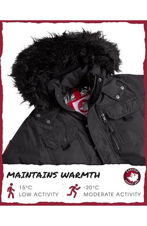 Canada Weather Gear Boys' Heavyweight Winter Coat In Black