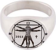 Serge DeNimes Vitruvian Signet Ring
