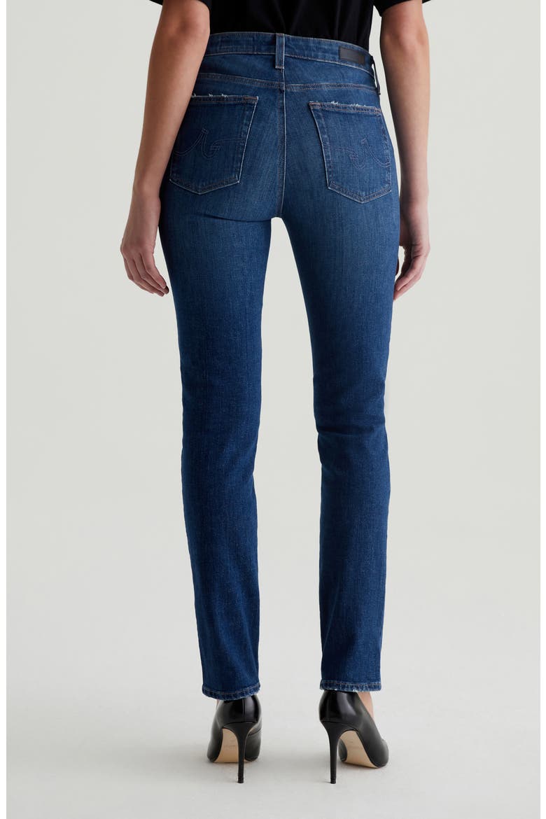 Mari Mid Rise Slim Straight Leg Jeans, Alternate, color, MYKONOS
