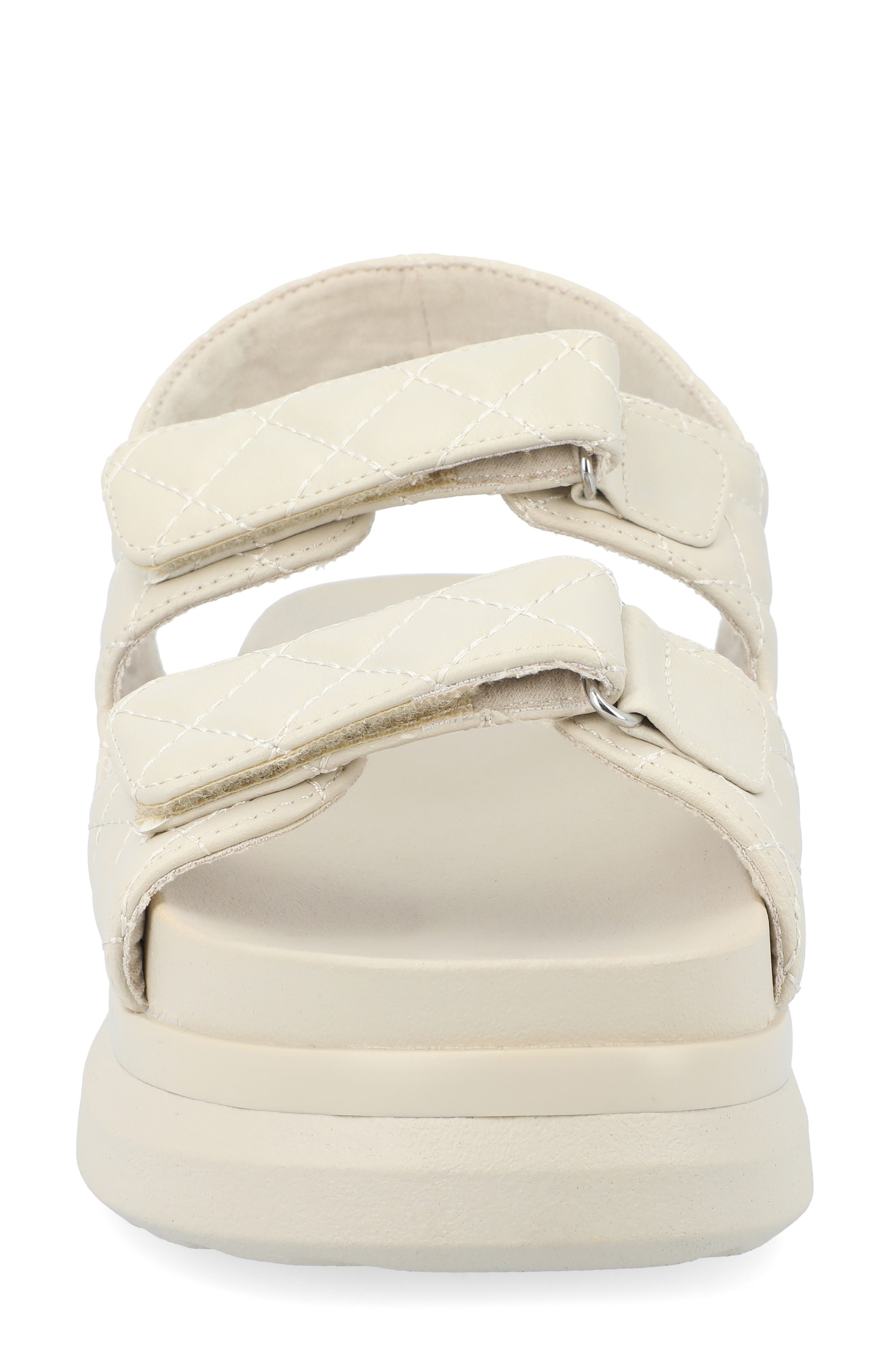 Journee Collection Debby Sandal, Alternate, color, Beige