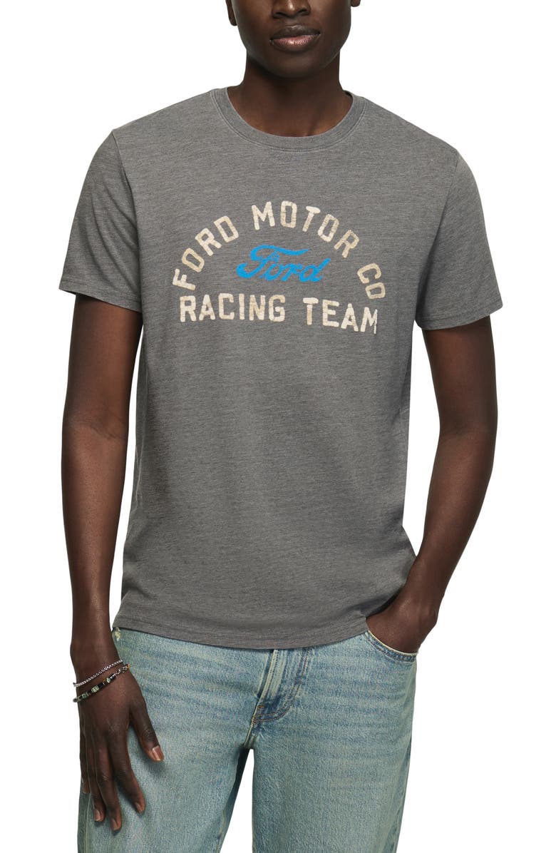 Lucky Brand Ford Motor Co. Racing Team Graphic T-Shirt, Main, color, Raven