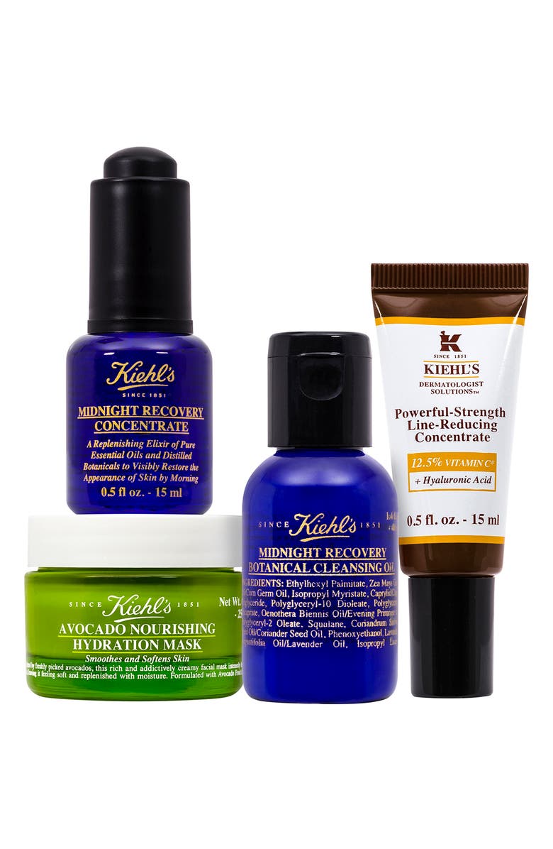 Kiehl's Since 1851 Midnight Recovery Cleansing Oil & Concentrate Set, Alternate, color,