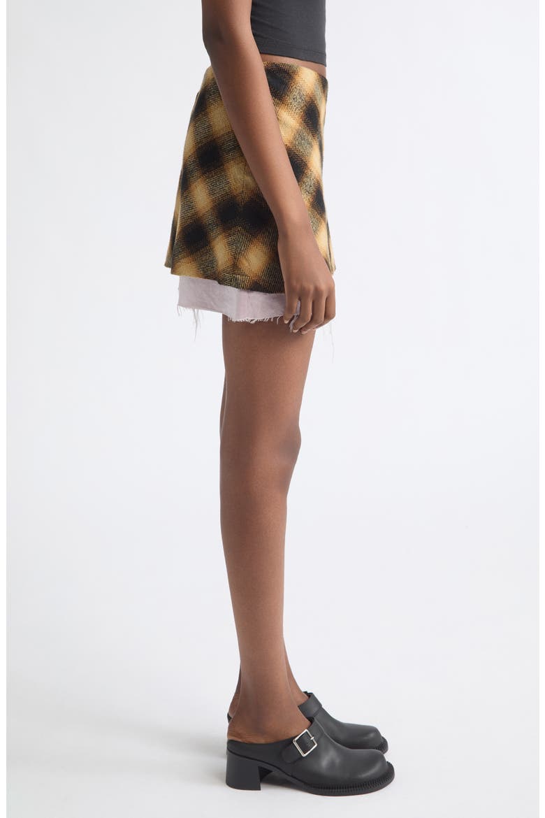 Double Miniskirt, Alternate, color, HOLLYHOCK