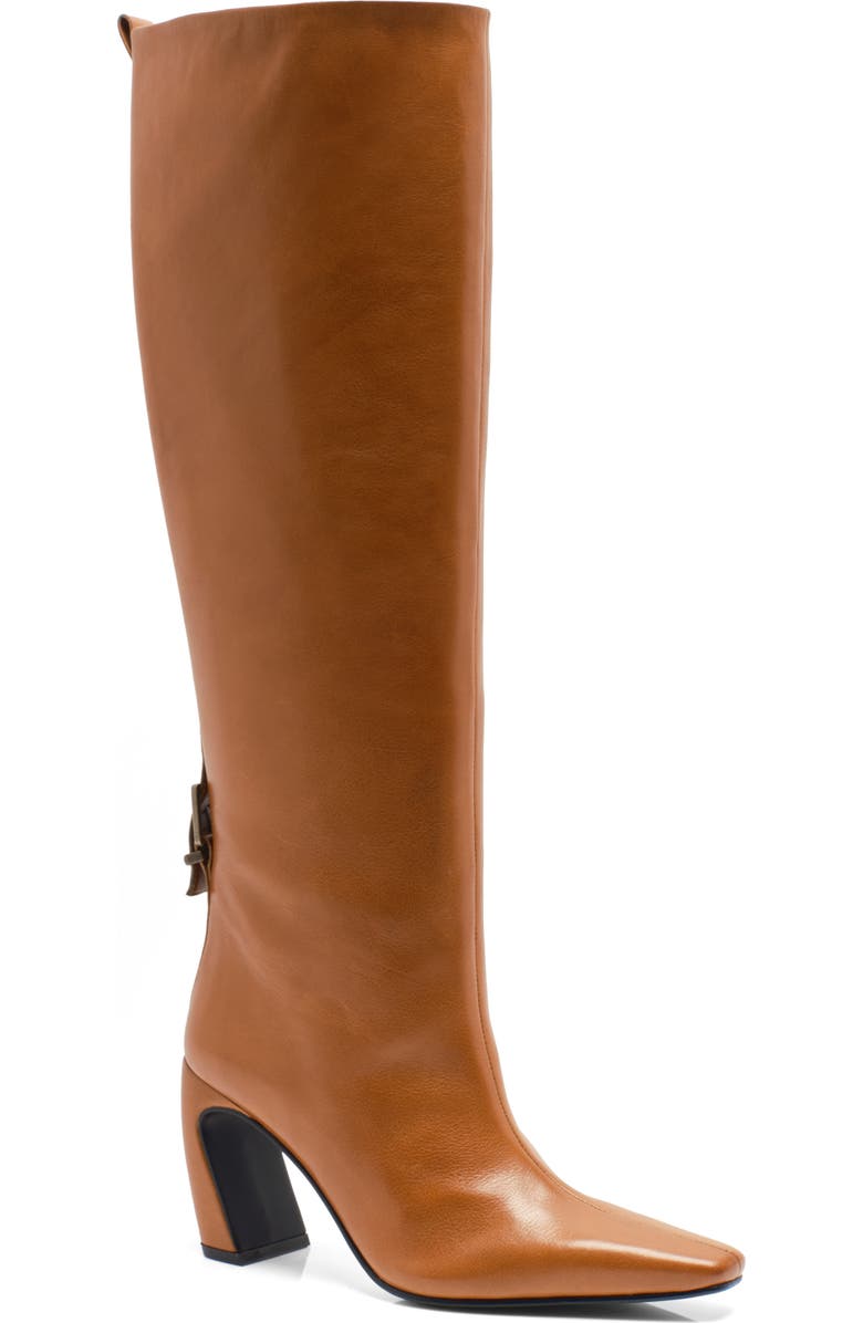 Free People Date Night Knee High Boot, Main, color, Tan Leather