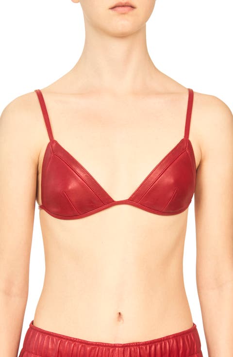 The Raymond Leather Bra Top