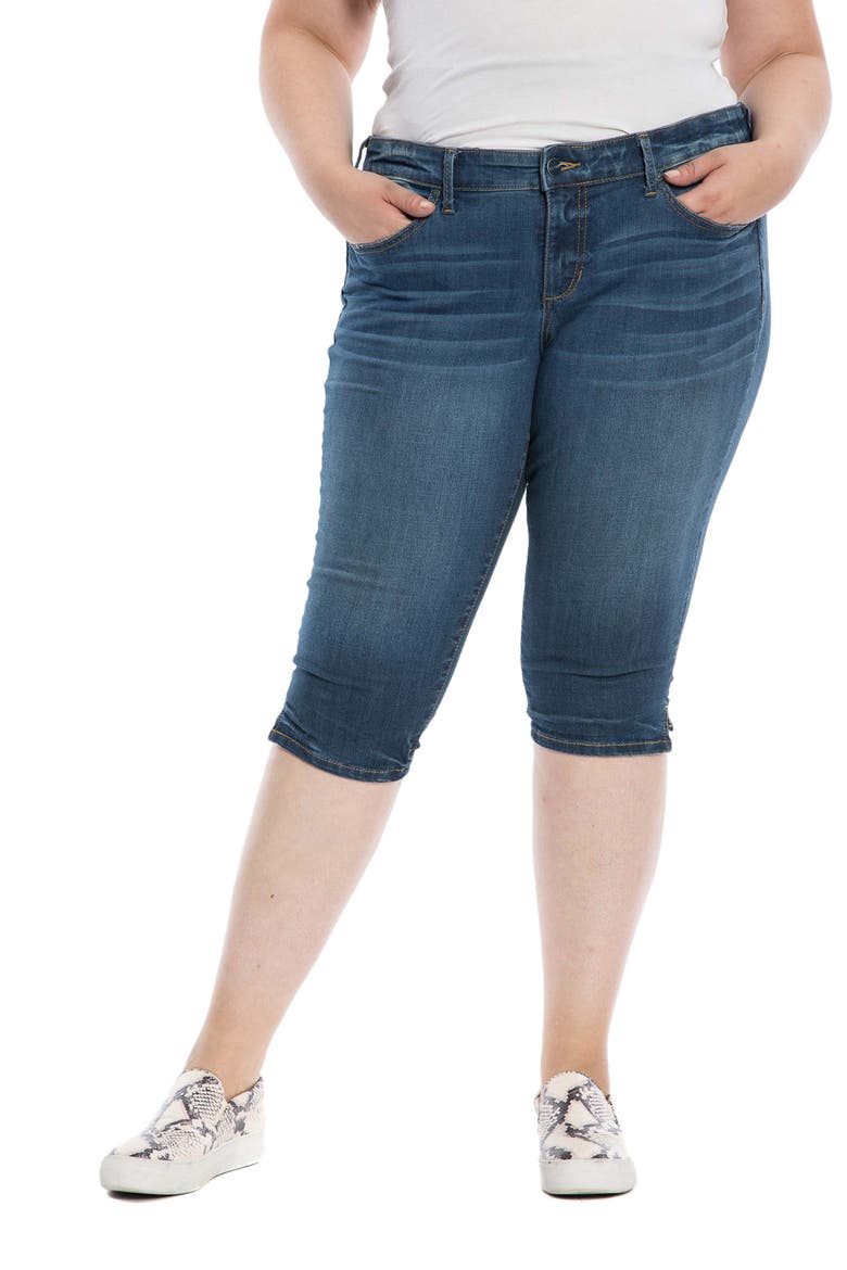 New Pirate Side Slit Bermuda Denim Shorts, Main, color, TENLEY