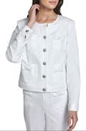 KARL LAGERFELD PARIS Bow Four Pocket Jacket