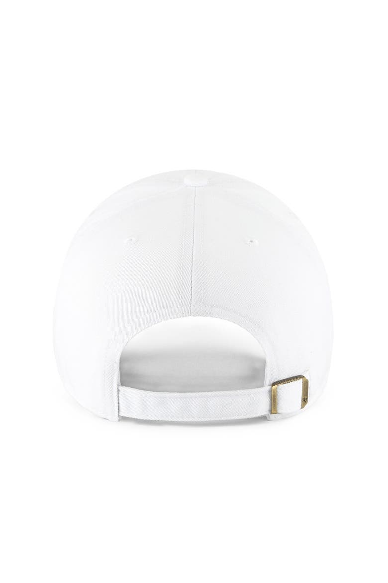 Men's '47 White New York Knicks Clean Up Adjustable Hat, Alternate, color, White