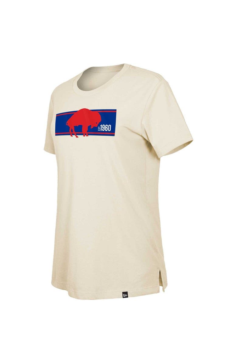 New Era Women's New Era Tan Buffalo Bills Third Down Historic T-Shirt, Alternate, color, Cream