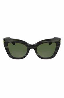 Longchamp Roseau 50mm Gradient Cat Eye Sunglasses