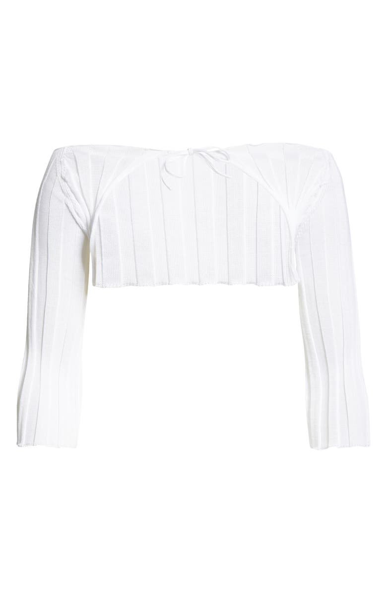 A. Roege Hove Ara Ribbed Cotton Blend Cardigan, Alternate, color,