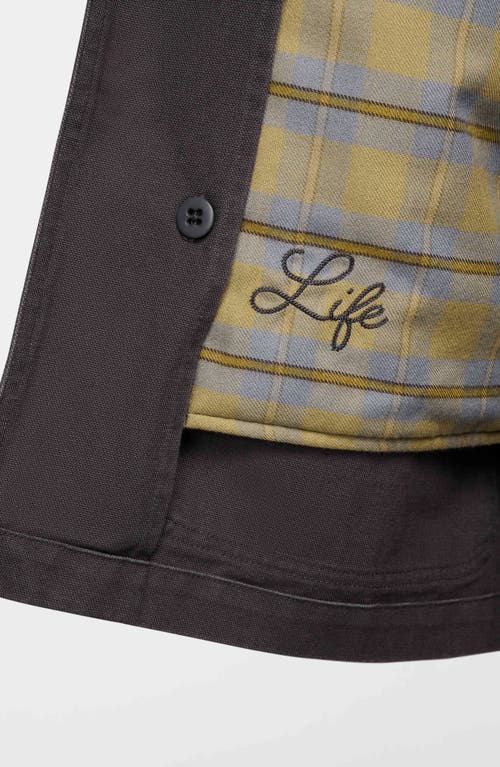 Nike Men's Life Flannel-lined Barn Coat In Anthracite/anthracite