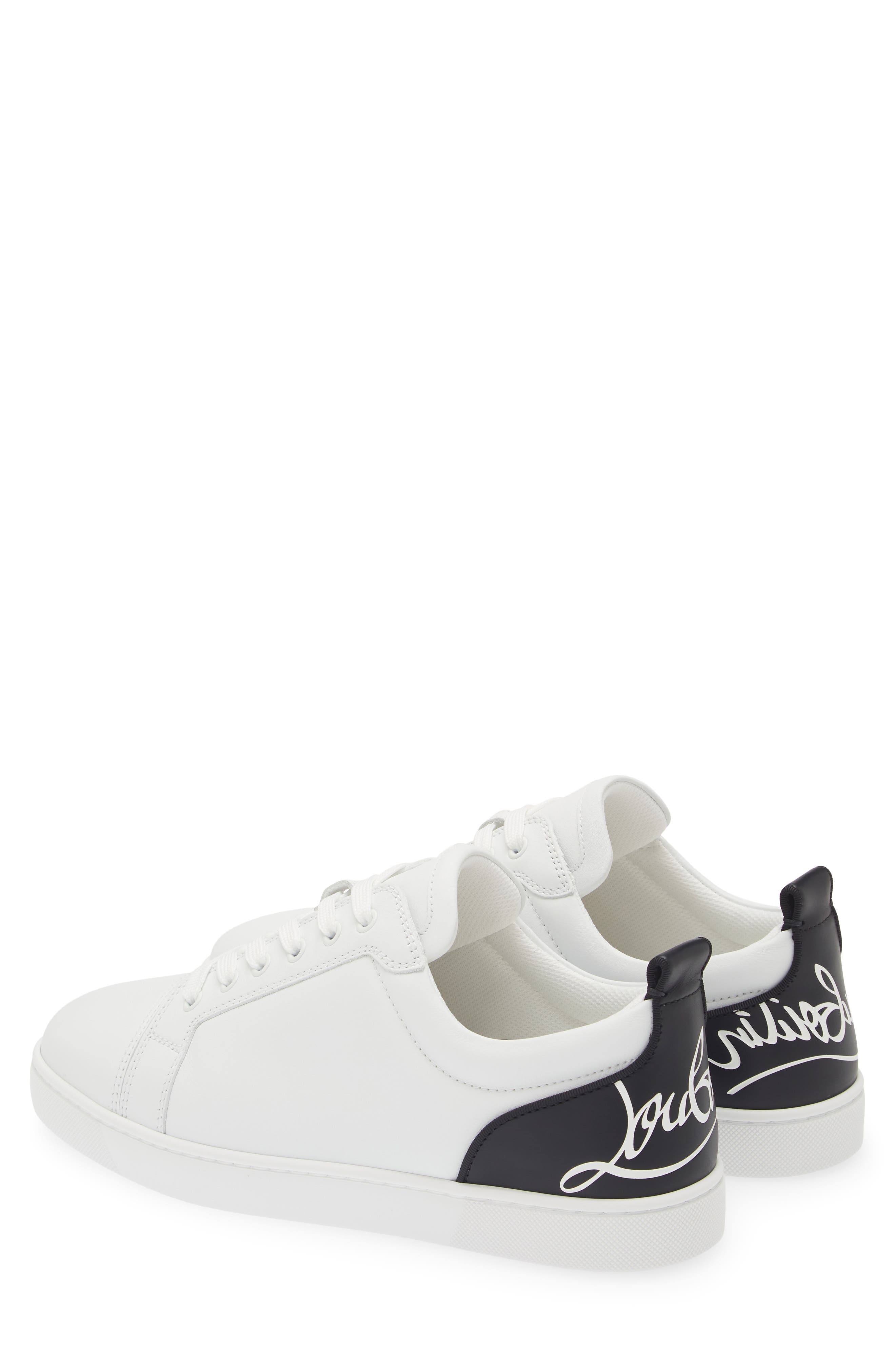 Christian Louboutin Fun Louis Sneaker, Alternate, color, White/ Black