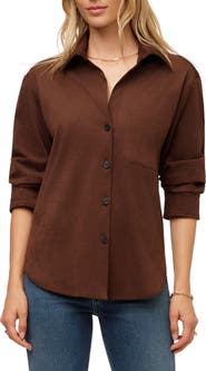 FIFTEEN TWENTY Leighton Ruched Sleeve Shirt