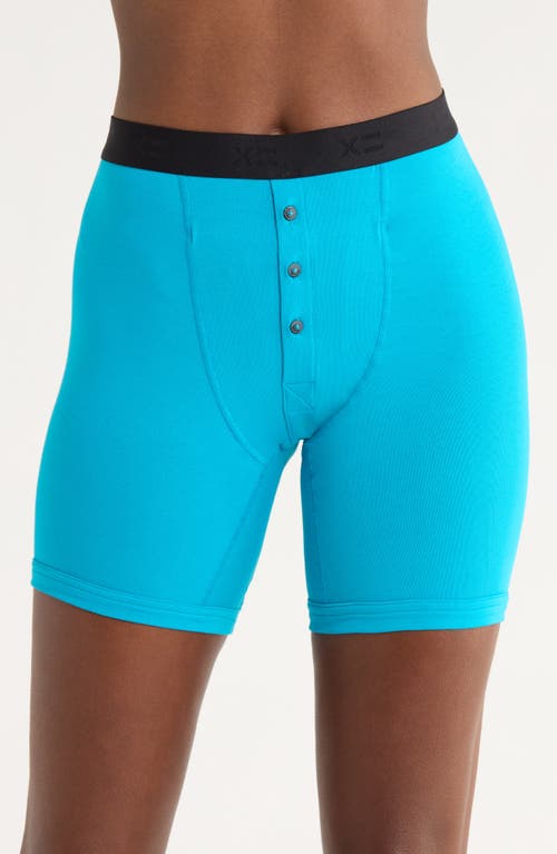 TomboyX 6-Inch Fly Packing Boxers in Caribbean Sea 