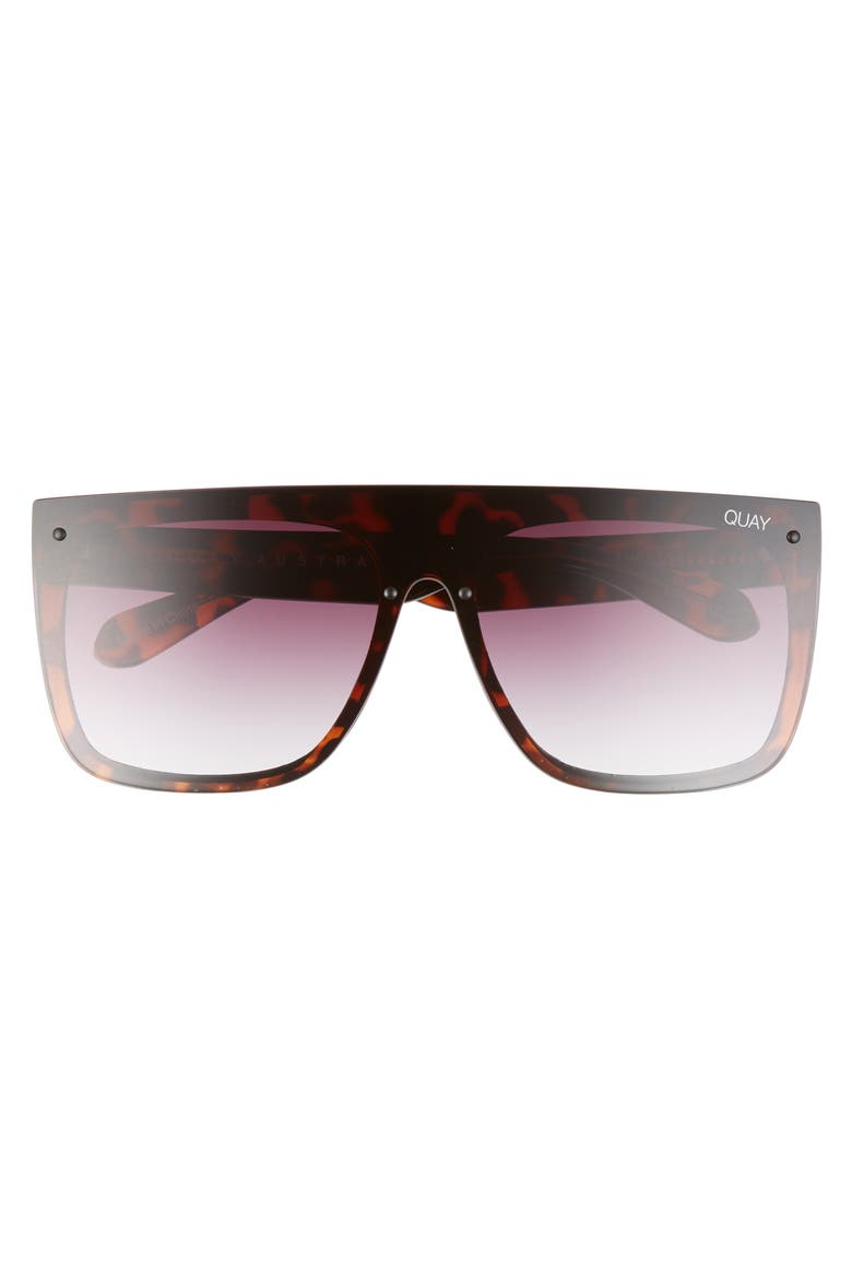 Jaded 150mm Shield Sunglasses, Alternate, color, TORTOISE/ PURPLE FADE