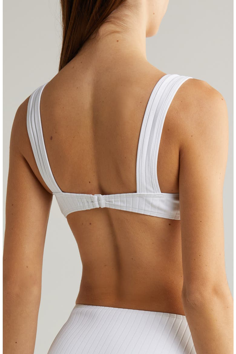 Lilo Underwire Rib Bikini Top, Alternate, color, MARSHMALLOW