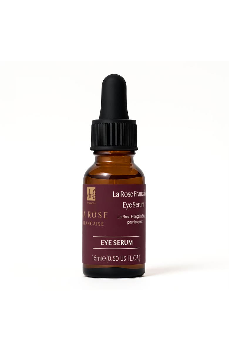DR BOTANICALS La Rose Française Eye Serum for Dark Circles, Puffiness & Glow 15ml, Main, color, White