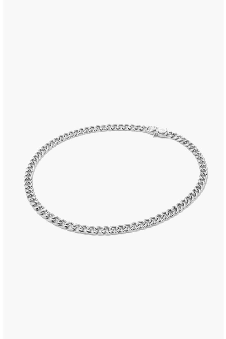 Forge Curb Chain Necklace  In Silver, Alternate, color, Silver