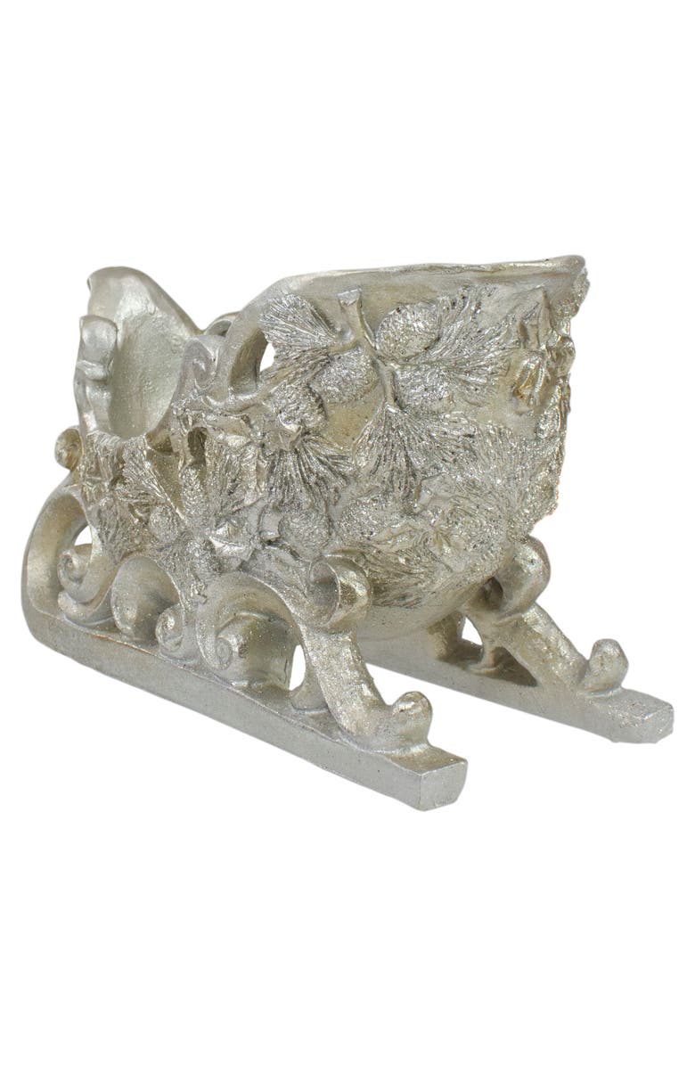 Northlight Christmas Sleigh Decoration - 9.75" - Champagne, Alternate, color,