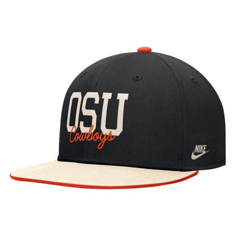 Men's Nike Black Oklahoma State Cowboys Vintage Script Pro Dri-FIT Snapback Hat