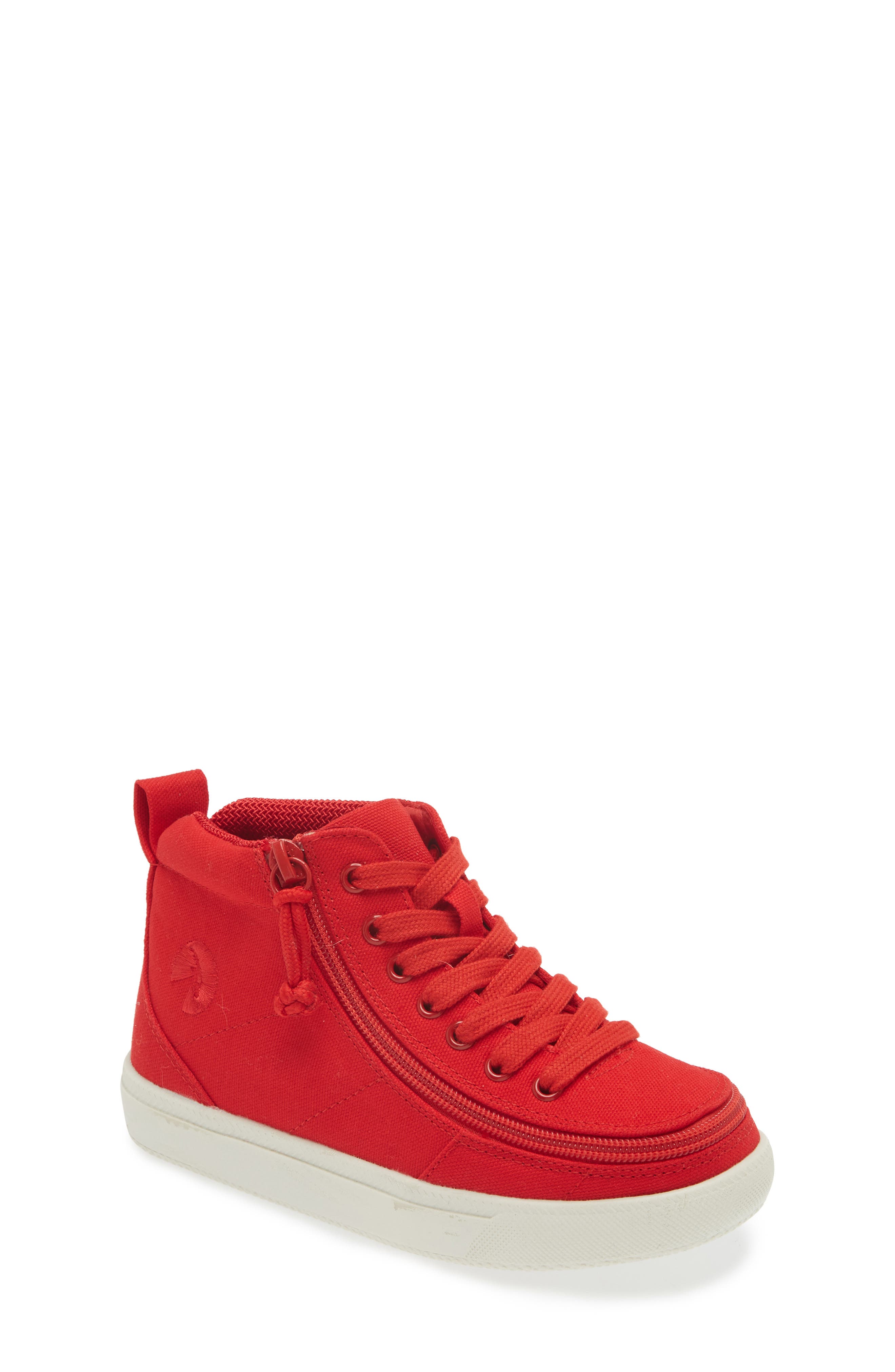 BILLY Footwear Kids' Classic DR High II Sneaker - Multiple Widths Available, Main, color, Red