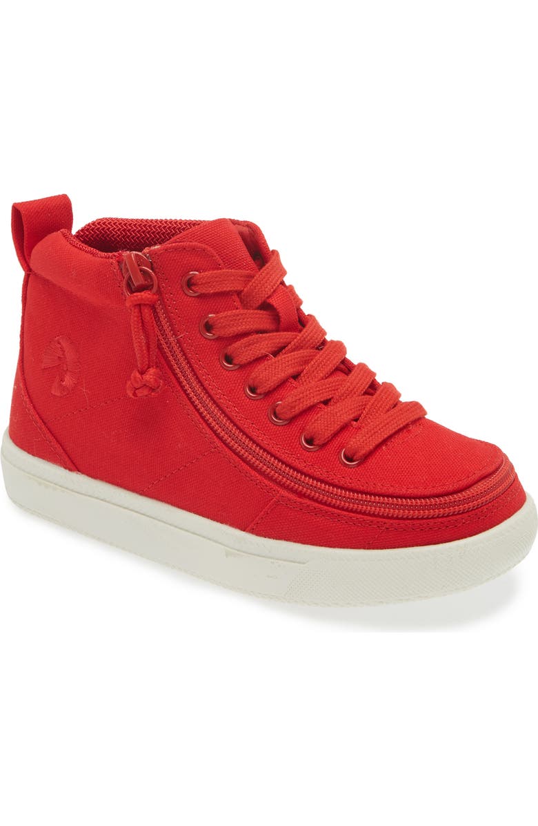 BILLY Footwear Kids' Classic DR High II Sneaker - Multiple Widths Available, Main, color, Red